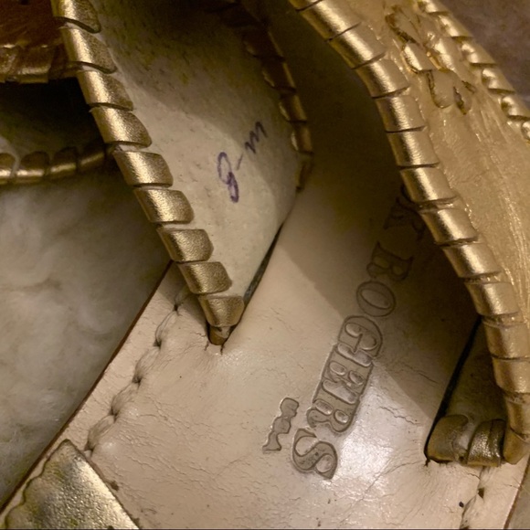 Jack Rogers Gold Sandals - Picture 6 of 7